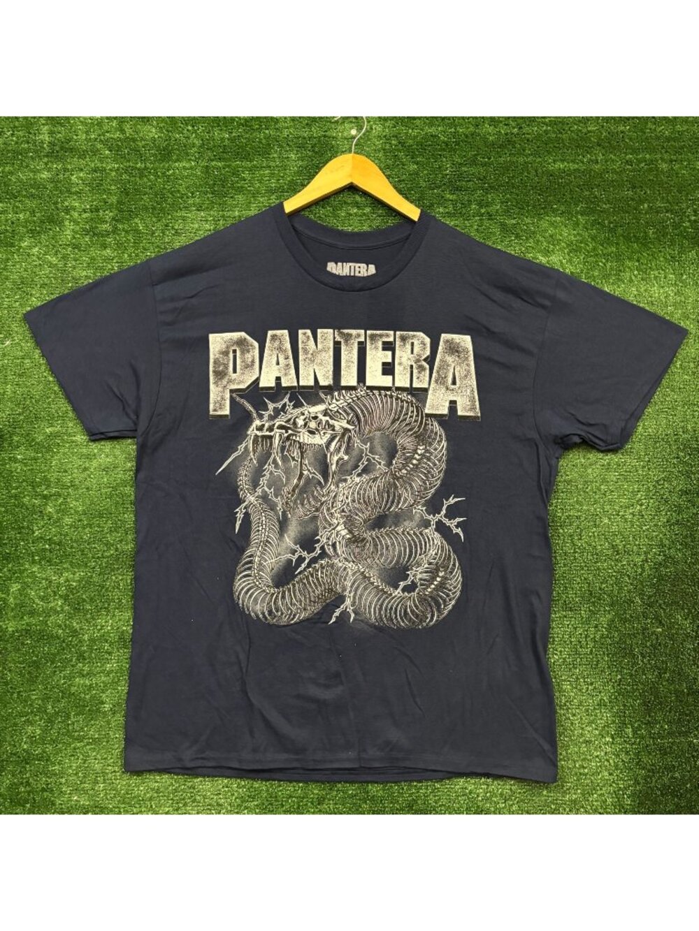 Pantera Skeletal Snake Thrash Metal Band T-Shirt Size Extra Large